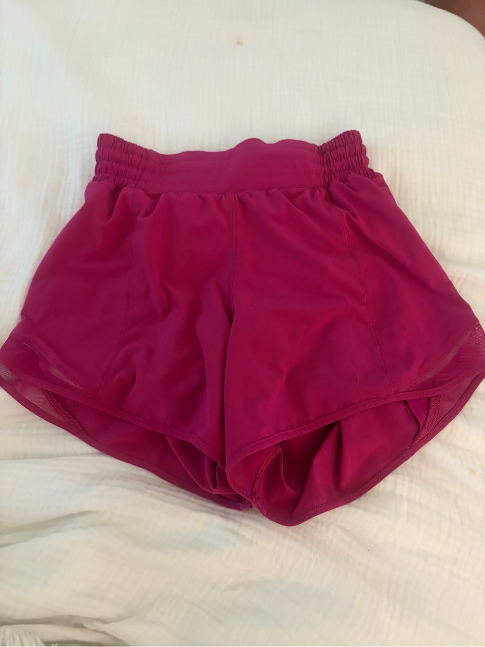 lululemon athletica Hot Pink Athletic Shorts 4.0